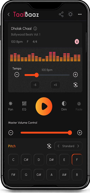 Taalbaaz loop player screen